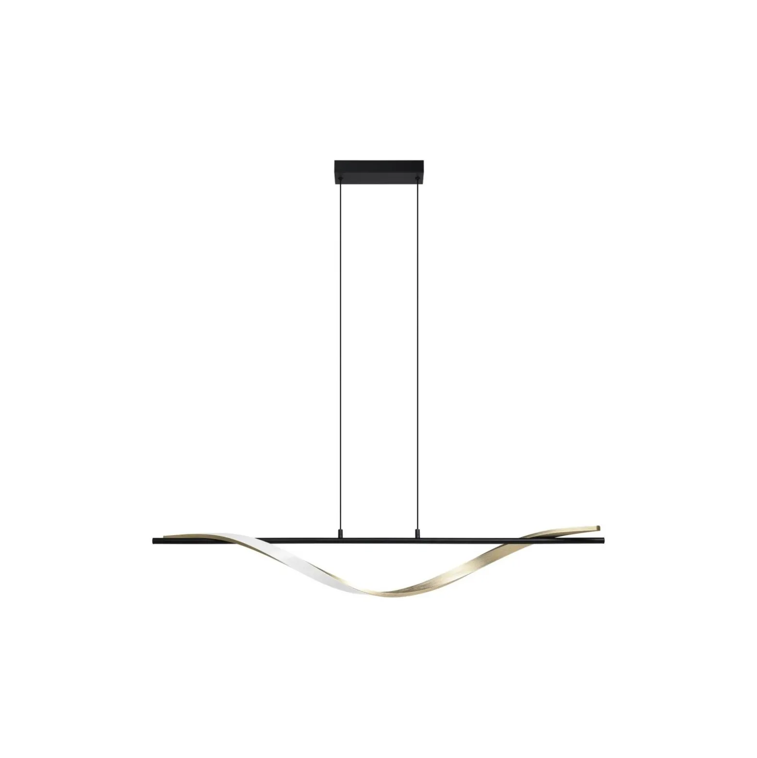 Eglo Pendellampa Conaprato Stål Brushed Mässing, Svart 20W 2500lm - 827-840-865 CCT | Dimbar