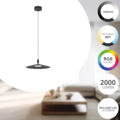 Eglo Pendellampa Conomavilla-Z Stål Svart 15W 2000lm - 827-865 Justerbar Vit | 450mm - Dimbar