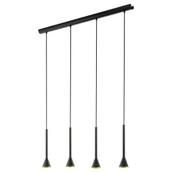 Eglo Pendellampa Cortaderas Stål Svart 4W 400lm - 830 Varm Vit