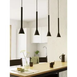 Eglo Pendellampa Cortaderas Stål Svart 4W 400lm - 830 Varm Vit