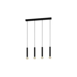 Eglo Pendellampa Corteva Stål Svart | IP20 - Passande för 4x E27