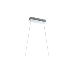 Eglo Pendellampa Lasana 2 Stål Aluminium Krom Vit 35W 5300lm - 830 Varm Vit | IP20