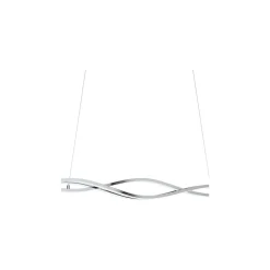 Eglo Pendellampa Lasana 2 Stål Aluminium Krom Vit 35W 5300lm - 830 Varm Vit | IP20