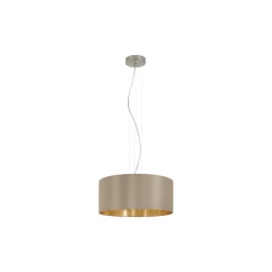 Eglo Pendellampa Maserlo Stål Satin Nickel | Passande för 3x E27