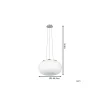 Eglo Pendellampa Optica Stål Satin Nickel | Passande för 2x E27