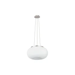 Eglo Pendellampa Optica Stål Satin Nickel | Passande för 2x E27