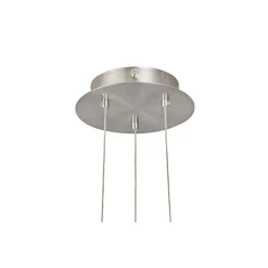 Eglo Pendellampa Optica Stål Satin Nickel | Passande för 2x E27