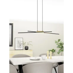 Eglo Pendellampa Panagria Aluminium Svart 13W 1560lm - 830 Varm Vit | Dimbar