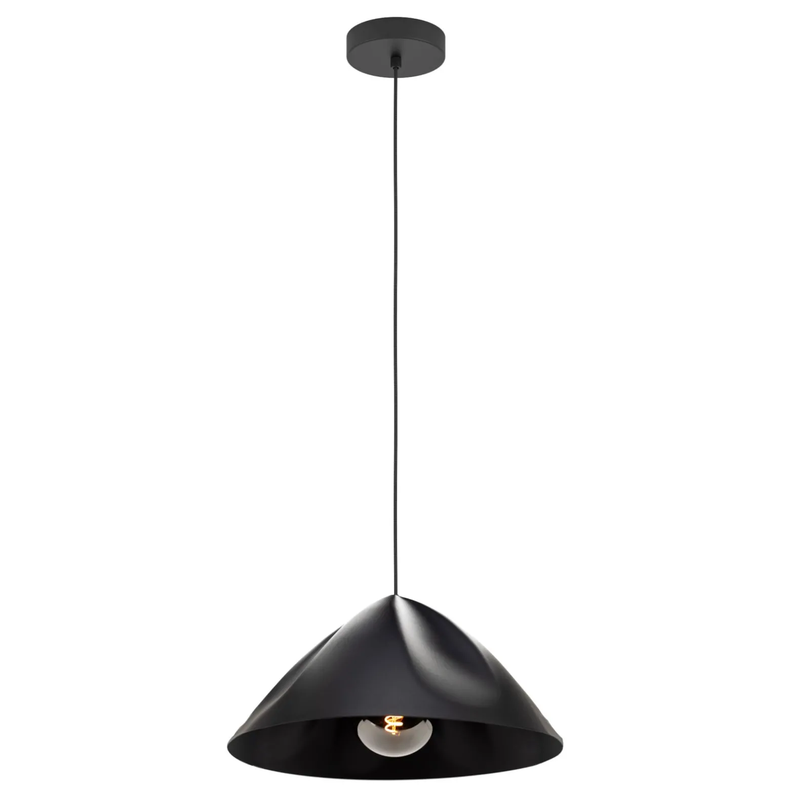 Eglo Pendellampa Podere Stål Svart | 425mm - Passande För 1x E27