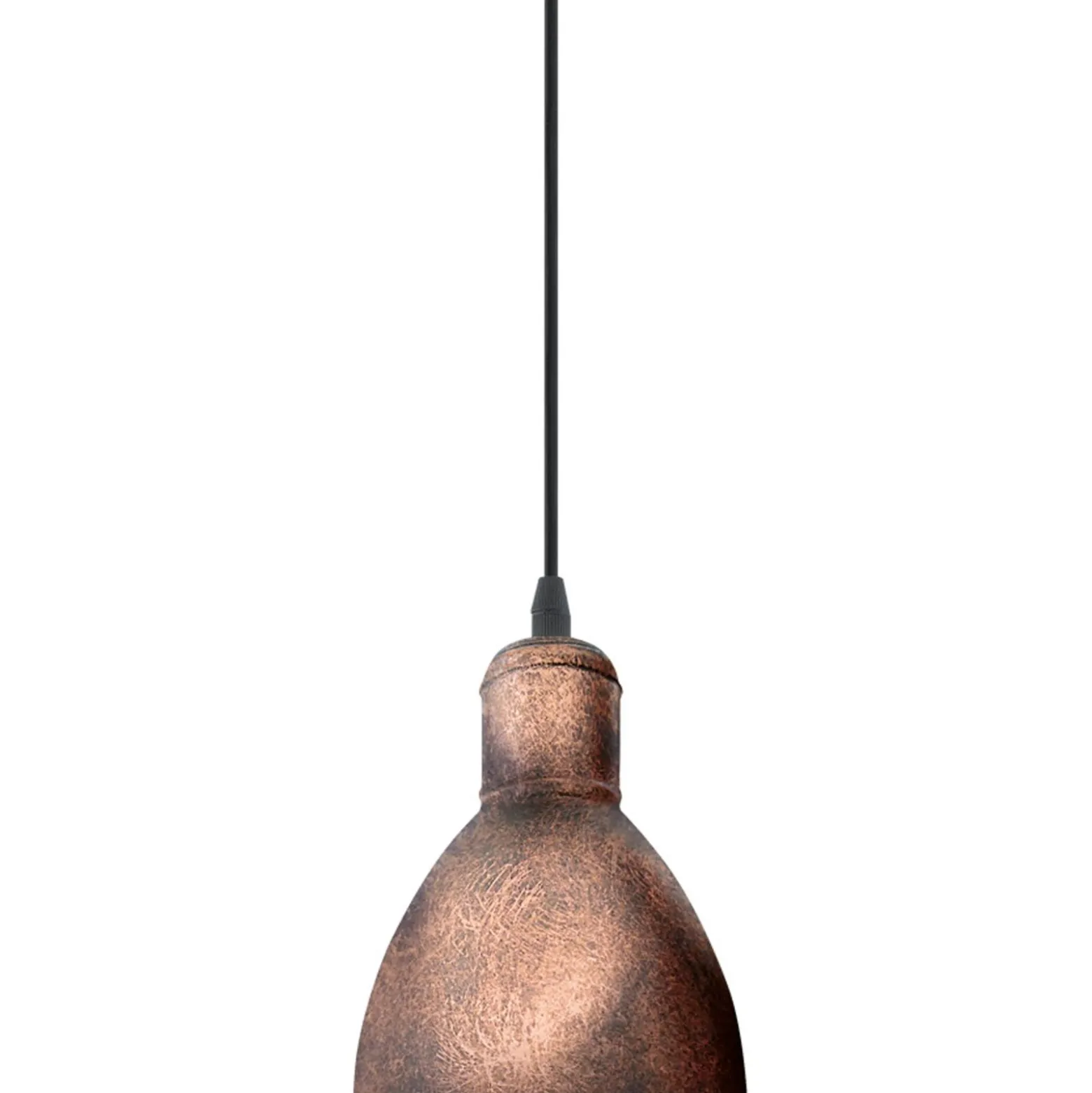Eglo Pendellampa Priddy 1 Stål Koppar | 155mm - Passande För 1x E27