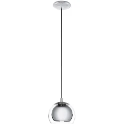 Eglo Pendellampa Rocamar Stål Krom | 190mm - Passande För 1x E27
