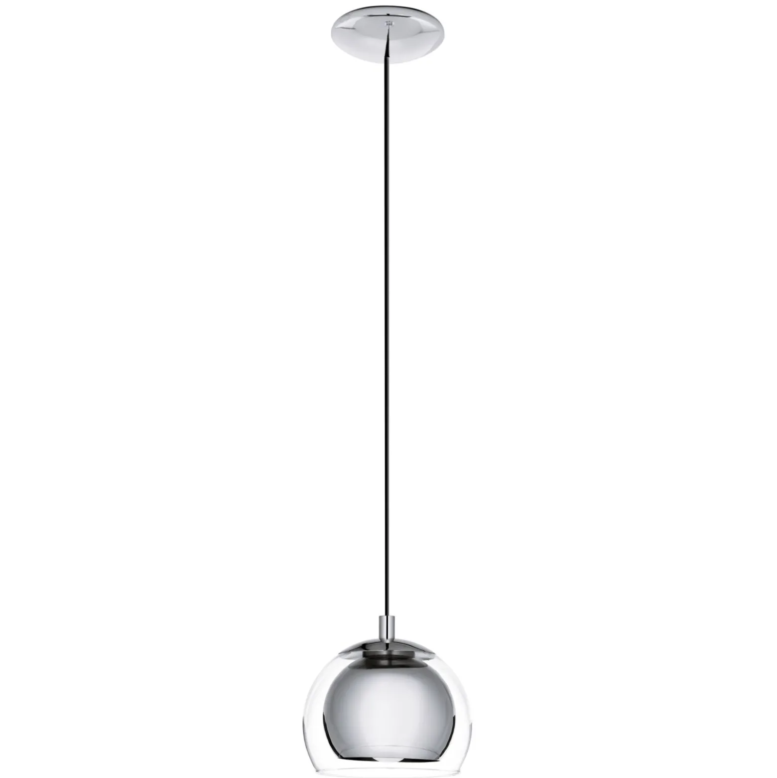 Eglo Pendellampa Rocamar Stål Krom | 190mm - Passande För 1x E27
