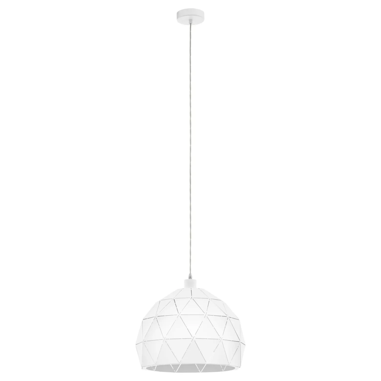 Eglo Pendellampa Roccaforte Stål Vit | 400mm - Passande För 1x E27