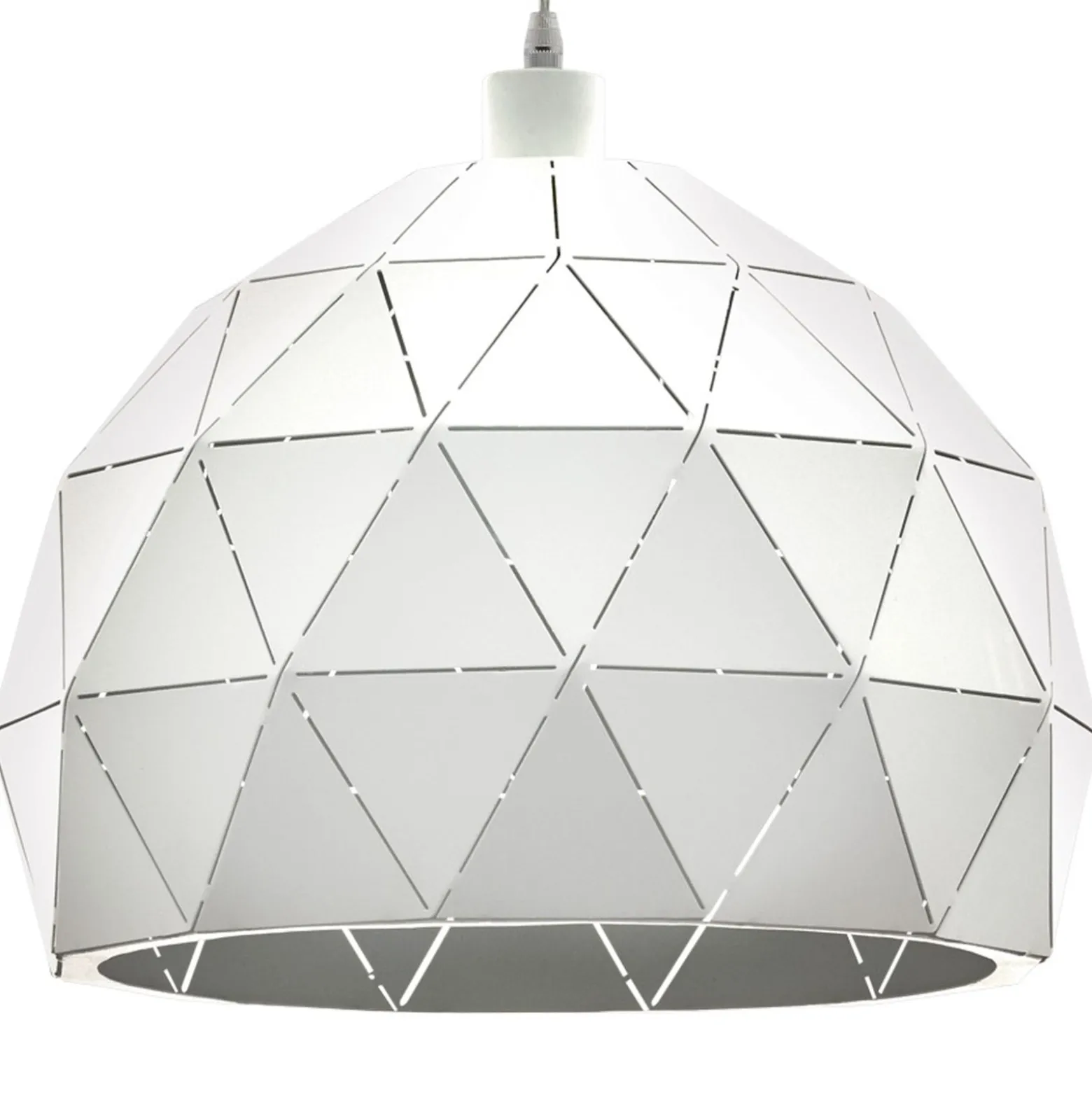 Eglo Pendellampa Roccaforte Stål Vit | 400mm - Passande För 1x E27