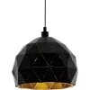 Eglo Pendellampa Roccaforte Stål Svart | 300mm - Passande För 1x E27