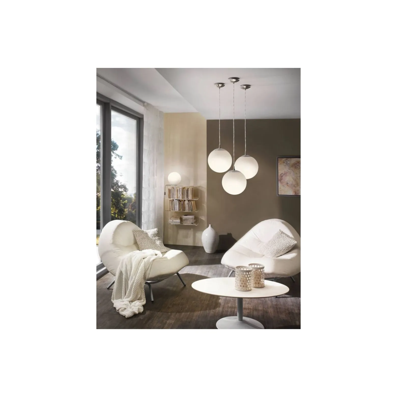 Eglo Pendellampa Rondo Stål Satin Nickel | Passande för E27
