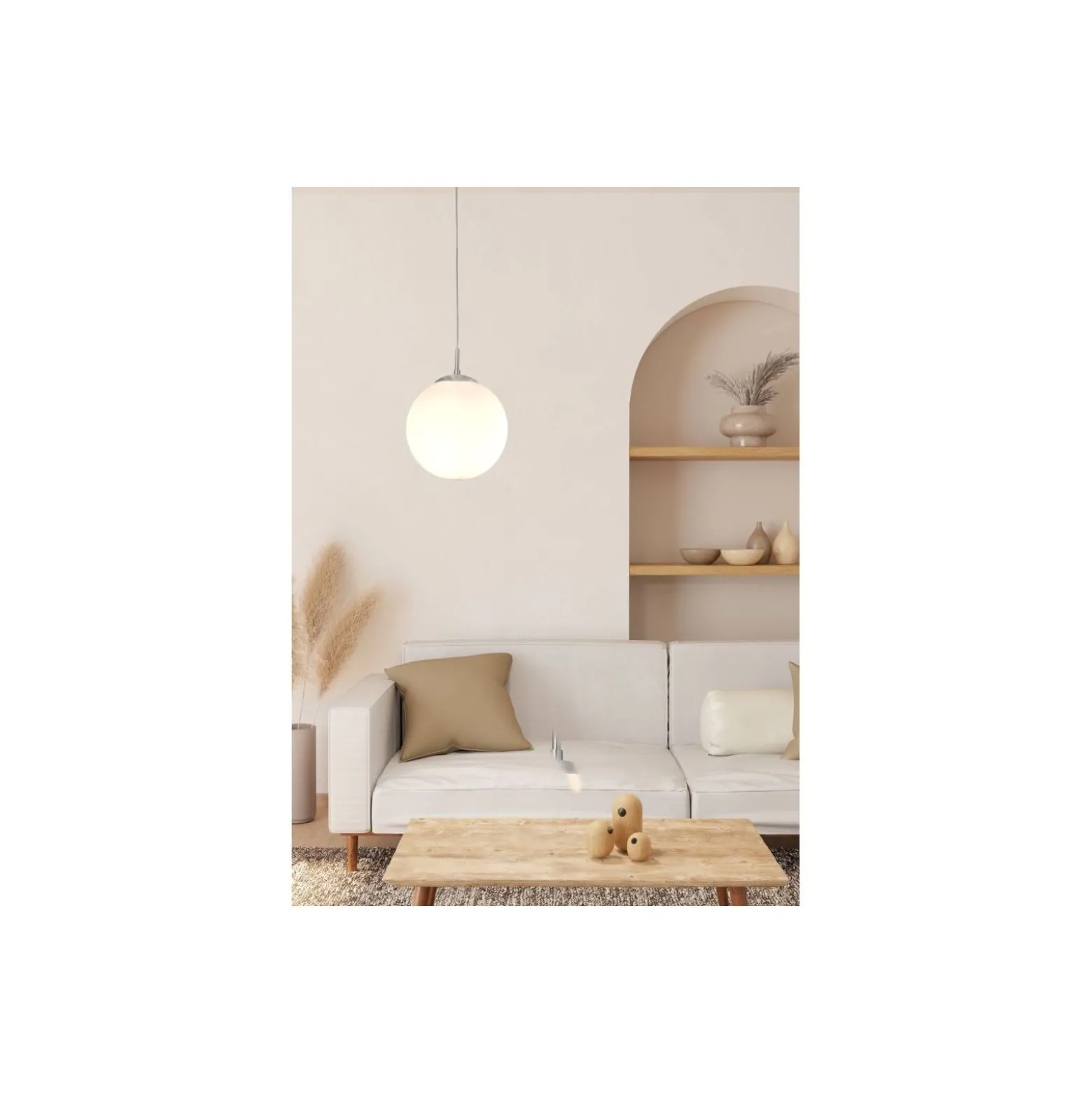 Eglo Pendellampa Rondo Stål Satin Nickel | Passande för E27