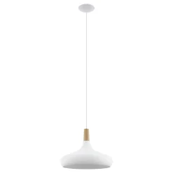 Eglo Pendellampa Sabinar Stål Vit | 400mm - Passande För 1x E27