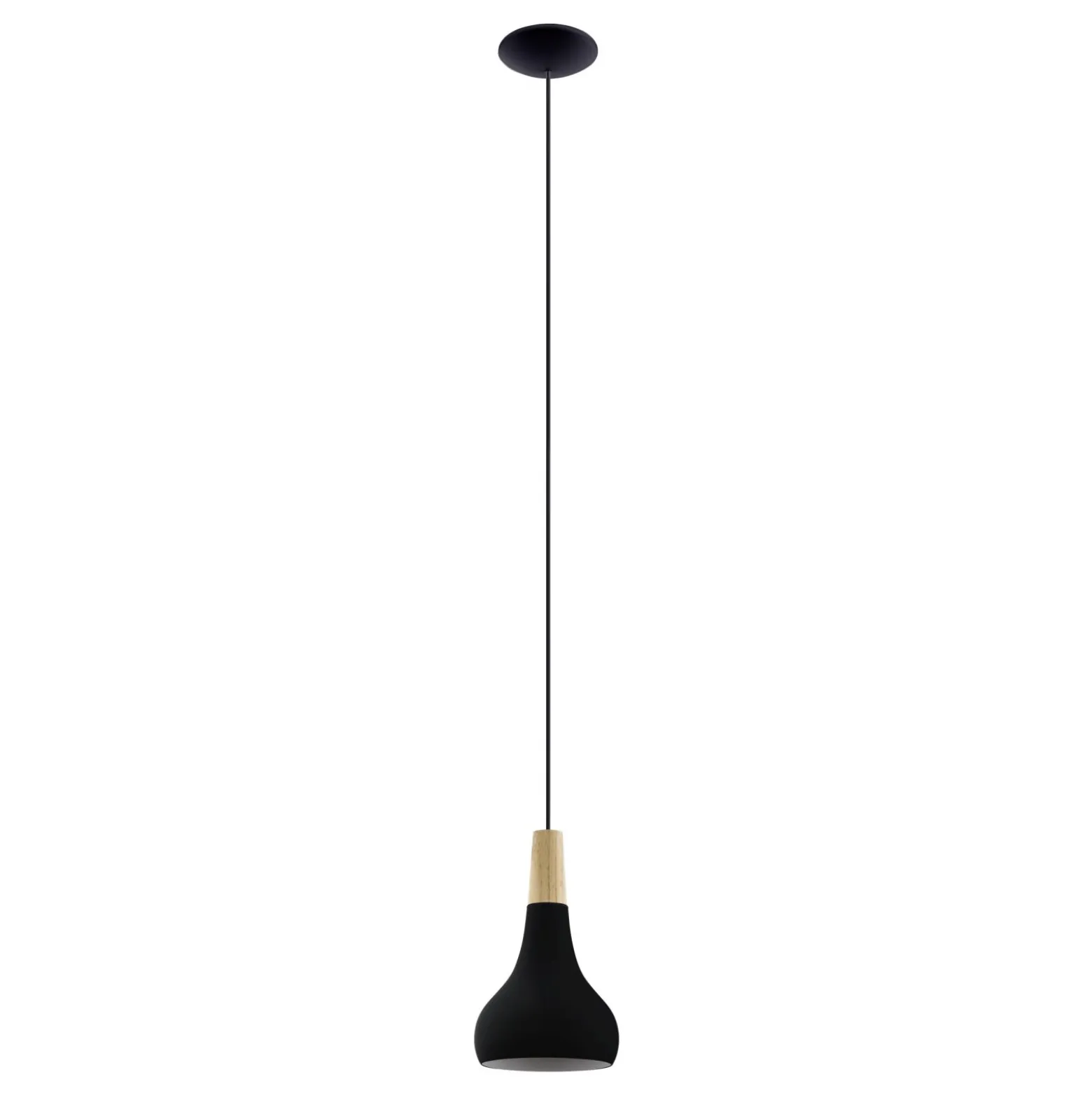 Eglo Pendellampa Sabinar Stål Svart | 180mm - Passande För 1x E27