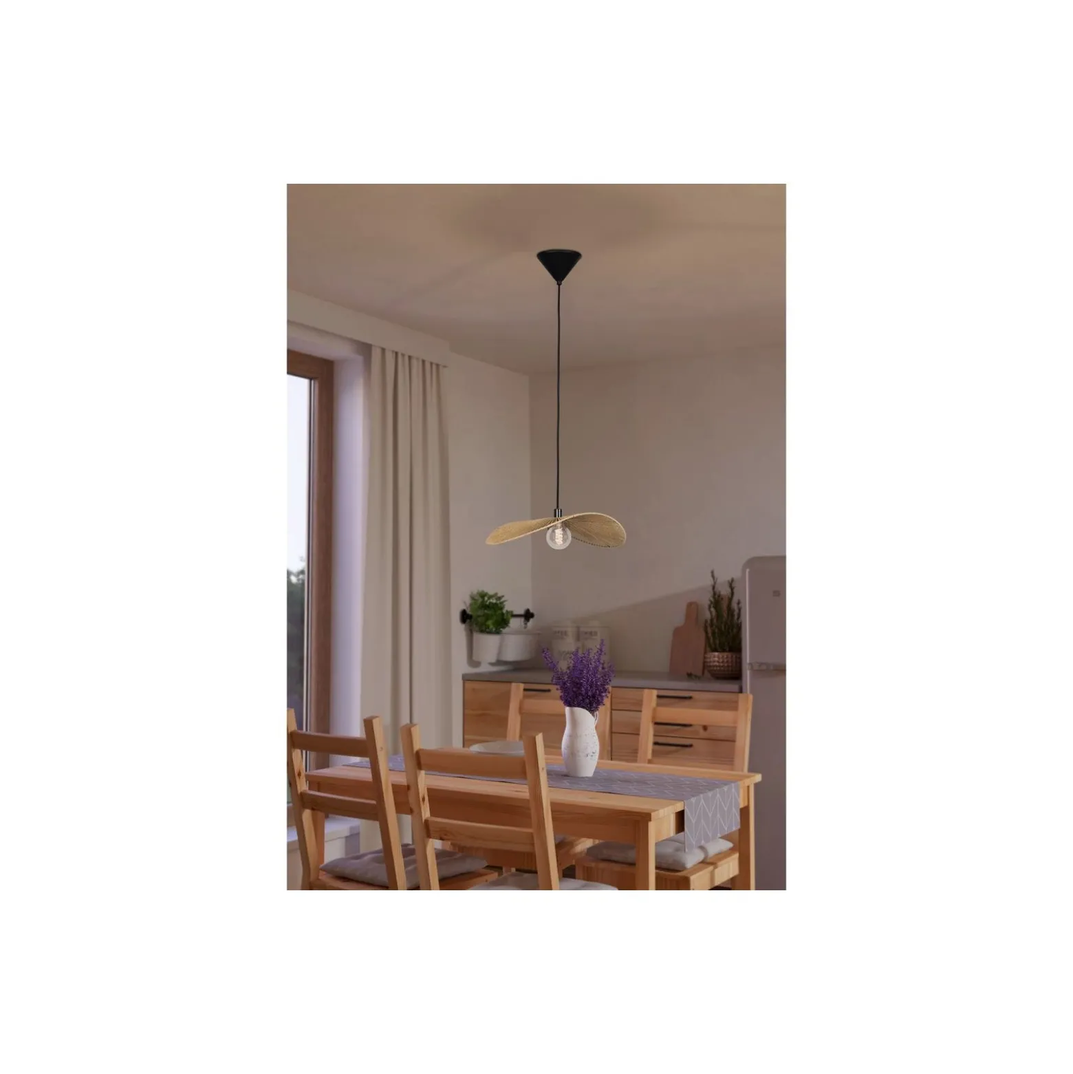 Eglo Pendellampa Siruela Stål Svart | IP20 - Passande för 1x E27