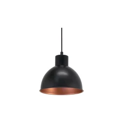 Eglo Pendellampa Truro 1 Stål Svart Koppar | IP20 - Passande för 1x E27
