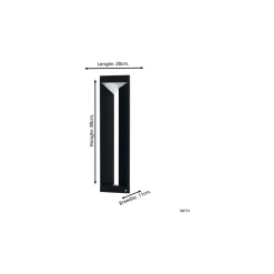 Eglo Piedestallampa Nembro Aluminium Svart 10W 1000lm - 830 Varm Vit | IP44