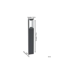 Eglo Piedestallampa Riforano Aluminium Svart 5W 550lm - 830 Varm Vit | IP44