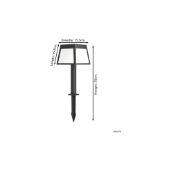 Eglo Spik Ljus Altilia Solar Svart 7W 790lm - 830 Varm Vit | IP65 - Rörelsesensor