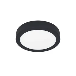 Eglo Taklampa Badrumsbelysning Fueva 6 Plast Svart 7.5W 1000lm - 827-840-865 CCT