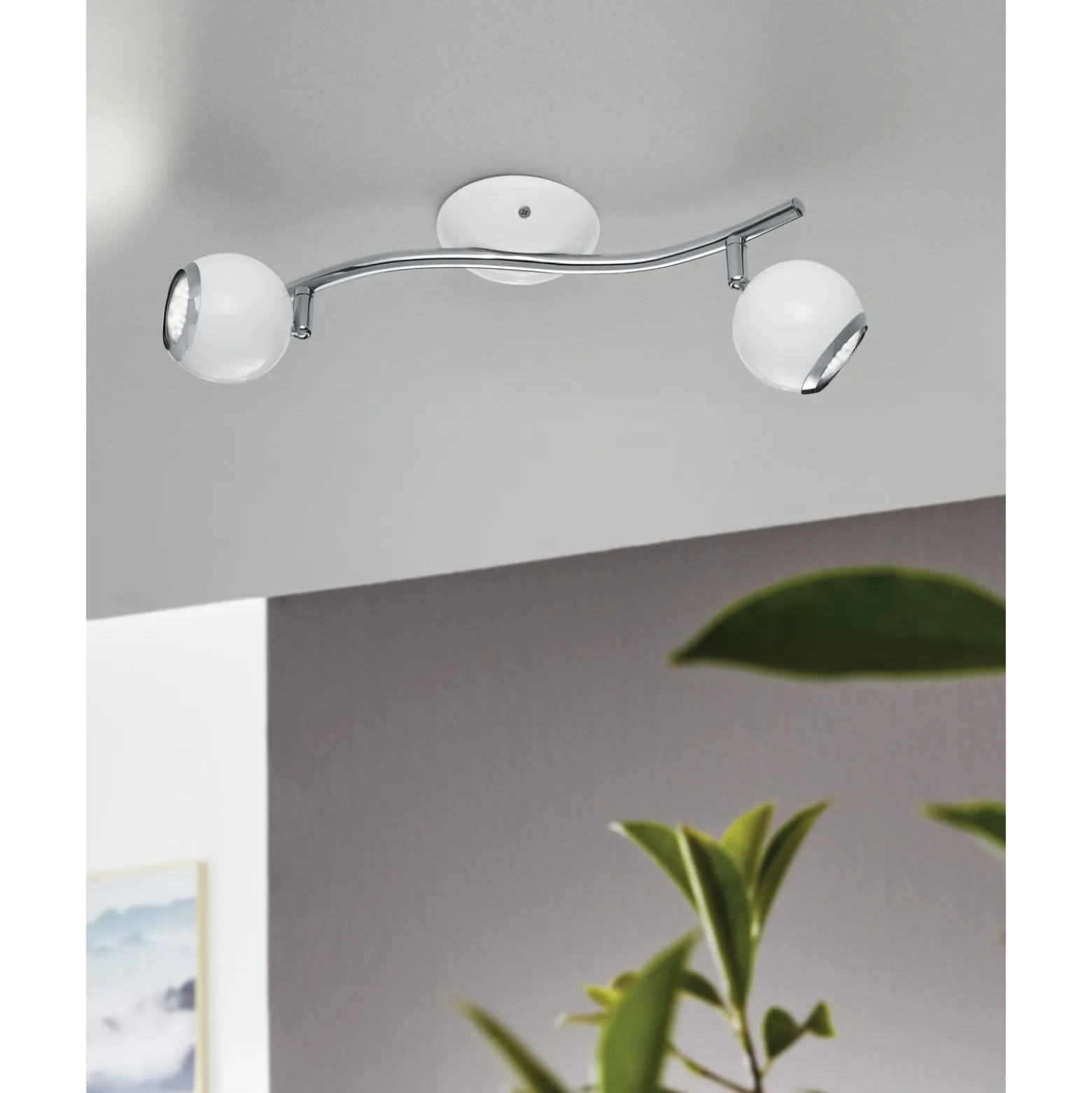 Eglo Taklampa Bimeda Stål Vit 2W 250lm - 830 Varm Vit