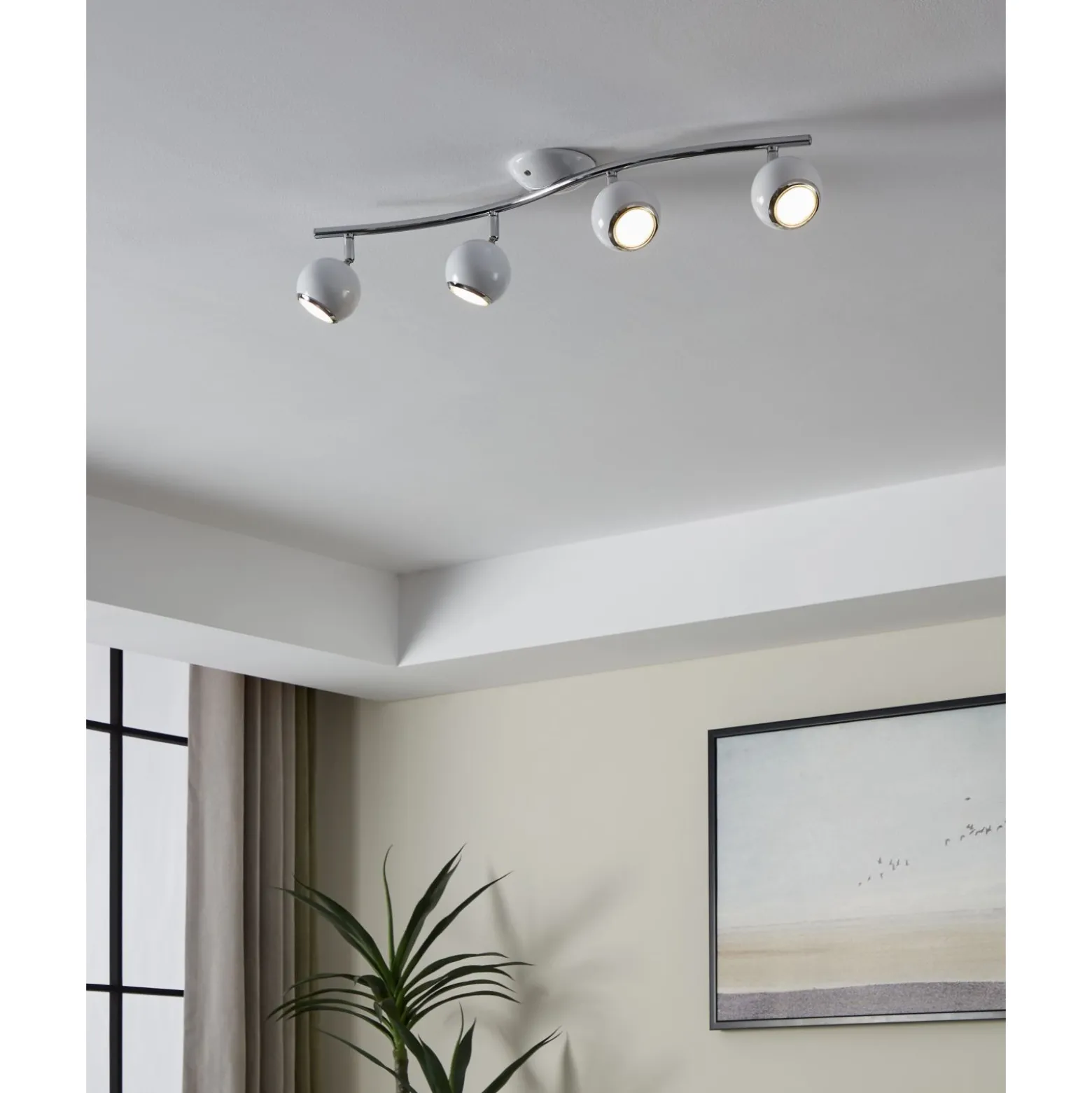 Eglo Taklampa Bimeda Stål Vit 2W 250lm - 830 Varm Vit