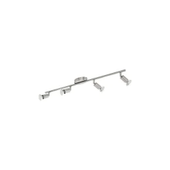 Eglo Taklampa Buzz-LED Stål Satin Nickel 4x2.8W 4x250lm - 830 Varm Vit | IP20 - Inkl. 4x GU10