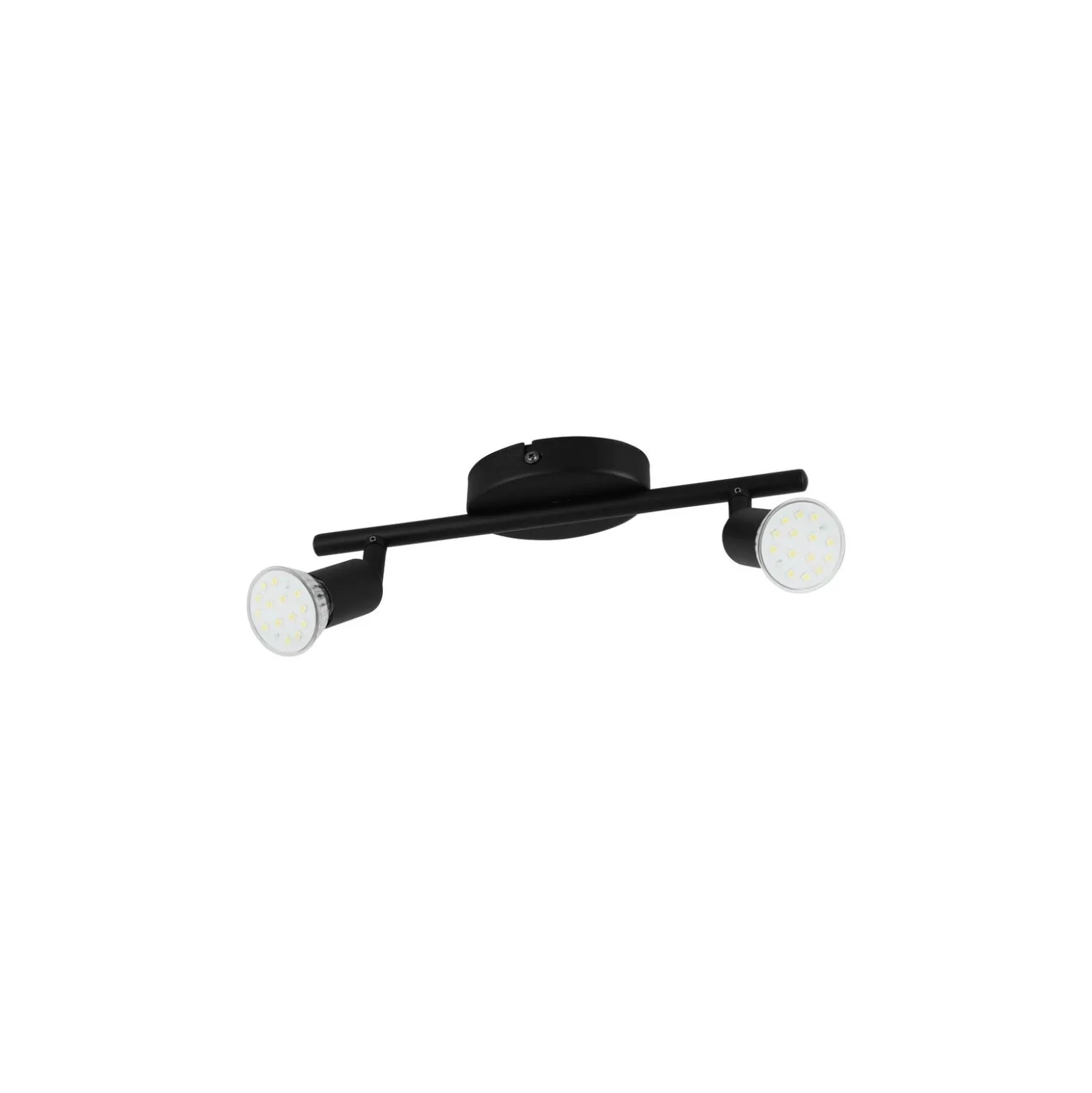 Eglo Taklampa Buzz-LED Stål Svart 2x2.8W 2x250lm - 830 Varm Vit | IP20 - Inkl. 2x GU10