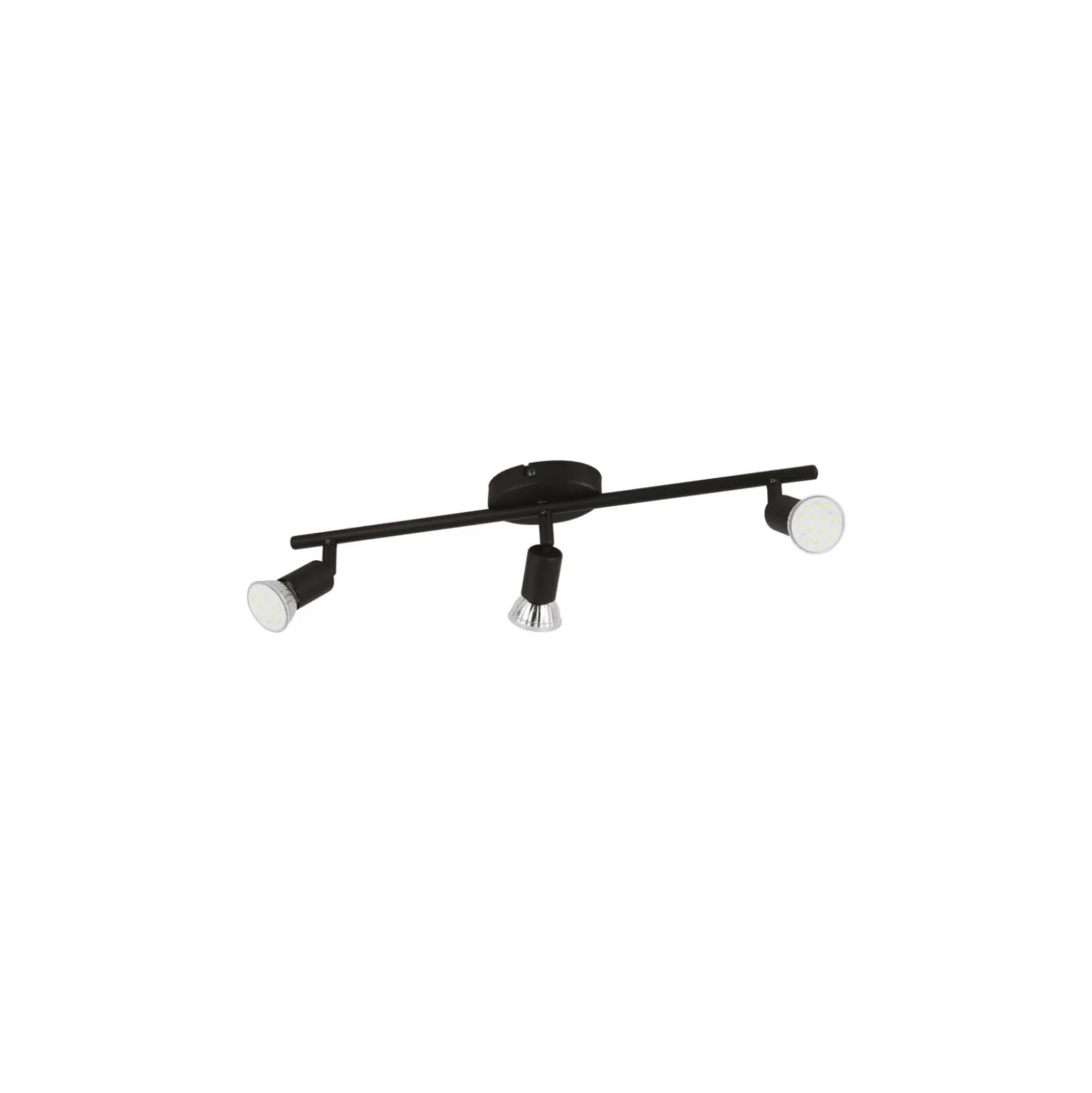 Eglo Taklampa Buzz-LED Stål Svart 3x2.8W 3x250lm - 830 Varm Vit | IP20 - Inkl. 3x GU10