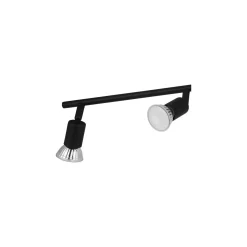 Eglo Taklampa Buzz-LED Stål Svart 4x2.8W 4x250lm - 830 Varm Vit | IP20 - Inkl. 4x GU10
