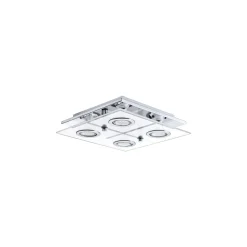 Eglo Taklampa Cabo Rostfritt Stål Krom 4x2.8W 4x250lm - 830 Varm Vit | IP20 - Inkl. 4x GU10