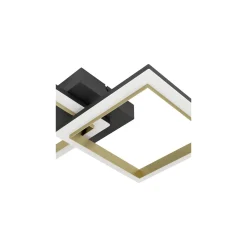 Eglo Taklampa Calliera Stål Svart Guld 18.4W 2500lm - 840 Kallvit | IP20 - Dimbar