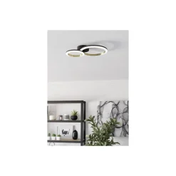 Eglo Taklampa Calliera Stål Svart Guld 12W 1500lm - 840 Kallvit | IP20 - Dimbar
