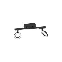 Eglo Taklampa Cardillio 2 Aluminium Stål Svart 3.2W 400lm - 830 Varm Vit | IP20