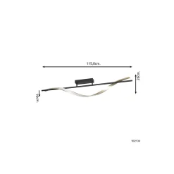 Eglo Taklampa Conaprato Stål Brushed Mässing, Svart 20W 2500lm - 827-840-865 CCT | Dimbar