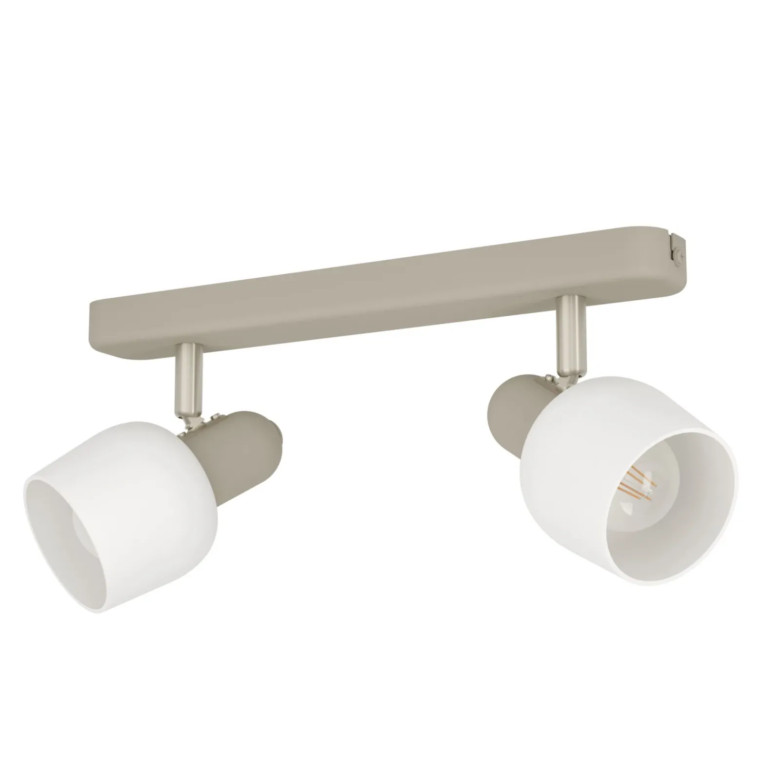 Eglo Taklampa Corato Stål Beige | Passande För 2x E14