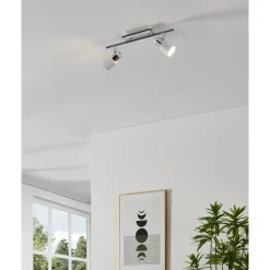Eglo Taklampa Davida Stål Krom 4W 400lm - 830 Varm Vit