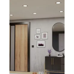 Eglo Taklampa Fueva 6 Plast Vit 9W 1150lm - 827-865 Justerbar Vit | 168mm - IP44 - Dimbar