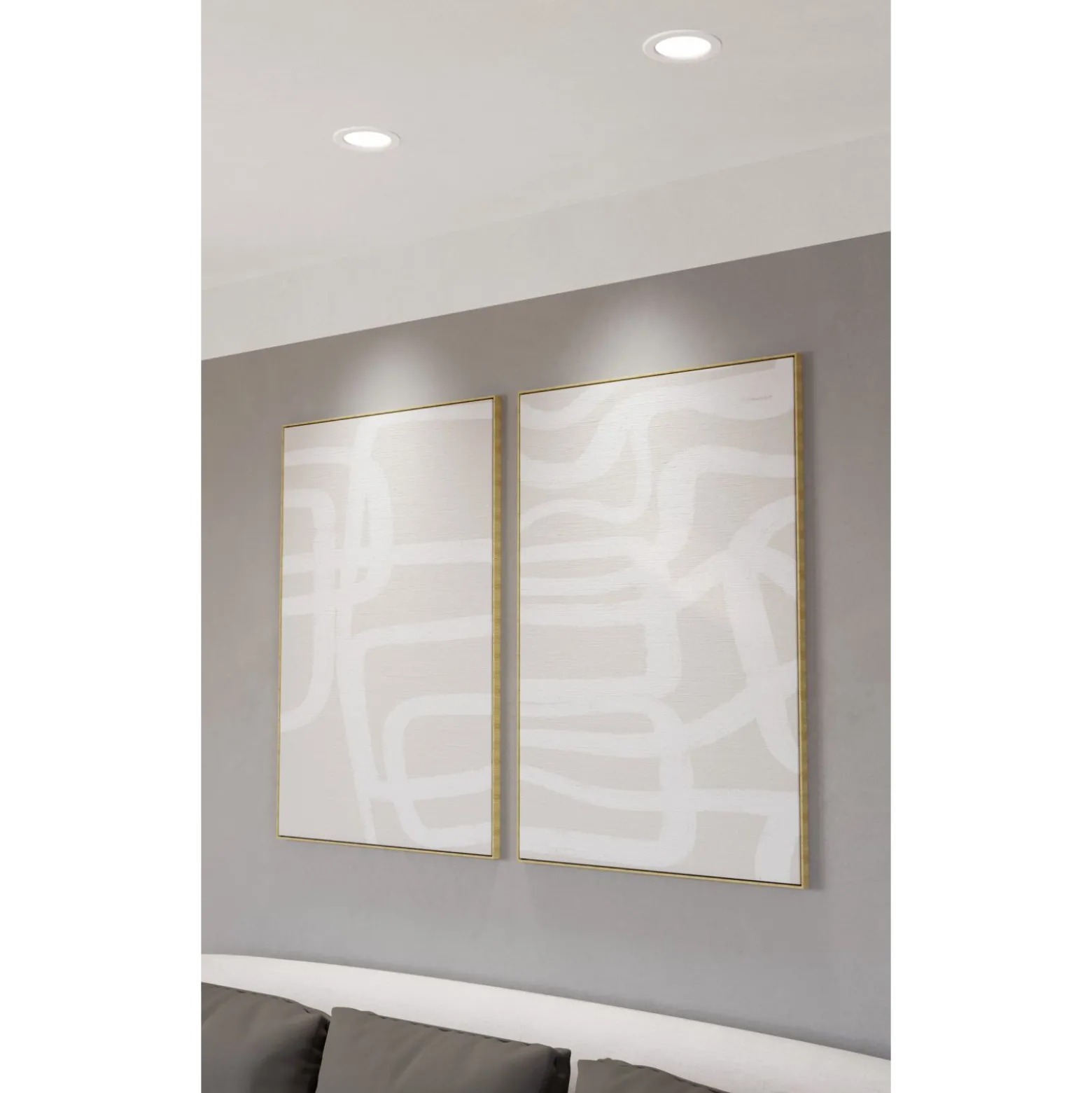 Eglo Taklampa Fueva 6-z Plast Vit 5W 620lm - 827-865 Justerbar Vit | 120mm - IP44 - Dimbar