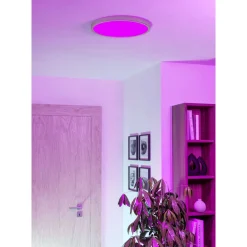 Eglo Taklampa Fueva 6-z Stål Vit 17W 2850lm - 827-865 Justerbar Vit | 389mm - IP44 - Dimbar