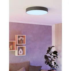 Eglo Taklampa Gallizzi-Z Plast Svart 26W 3500lm - 827-865 Justerbar Vit | 490mm - Dimbar