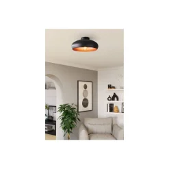 Eglo Taklampa Mogano Svart, Koppar | Passande för E27