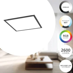 Eglo Taklampa Moradillo-Z Stål Svart 19W 2300lm - 827-865 Justerbar Vit | Dimbar