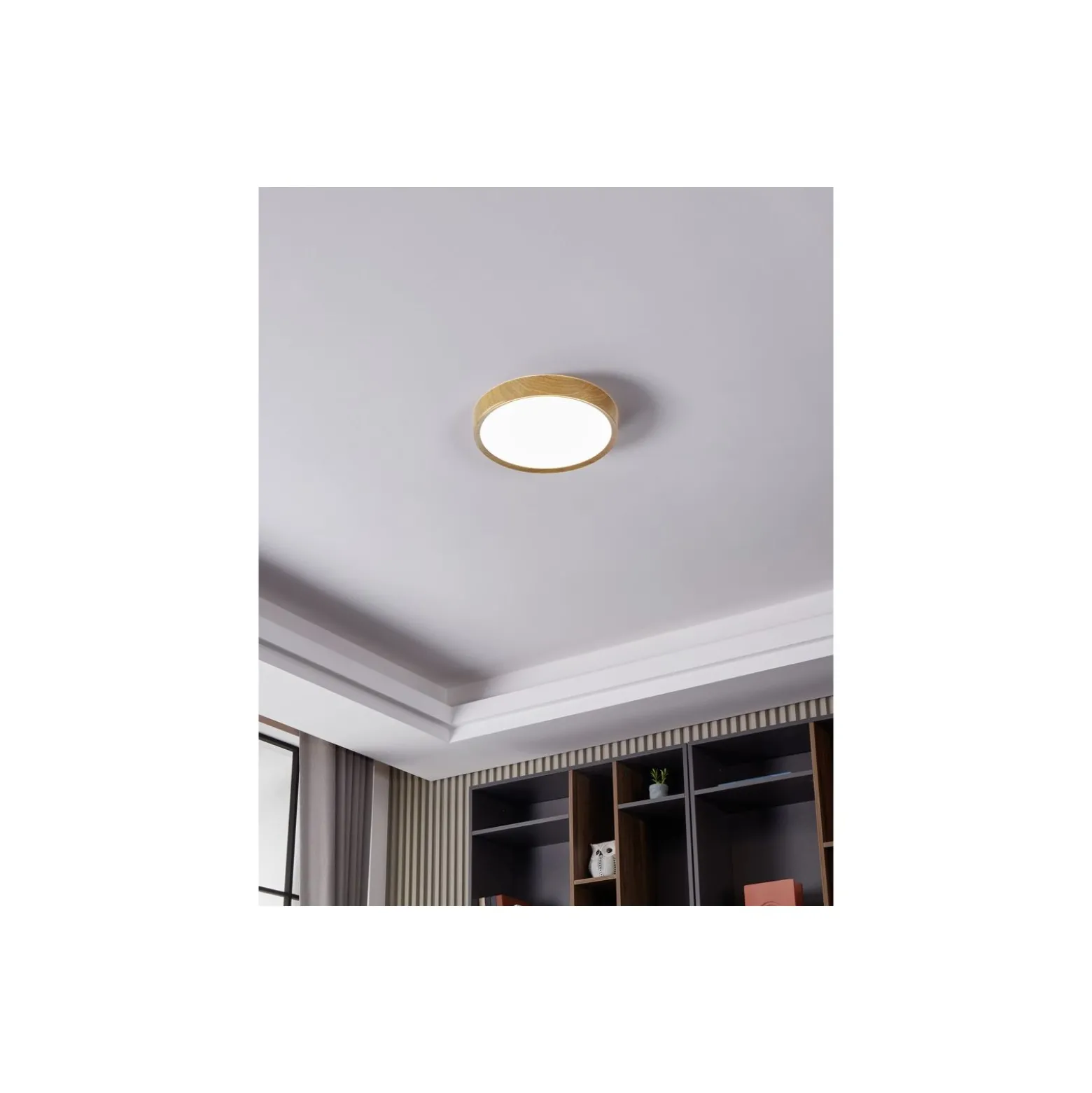 Eglo Taklampa Musurita Stål Trä Vit 14.6W 1600lm - 830 Varm Vit | IP20