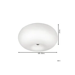Eglo Taklampa Optica Stål Satin Nickel | Passande för 2x E27